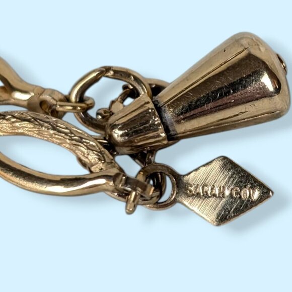 Vintage Sarah Cov Oval Link Bracelet - Picture 4 of 5